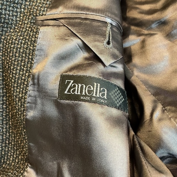 ZANELLA made in Italy basket weave pattern sport coat, size 44 - Picture 3 of 6